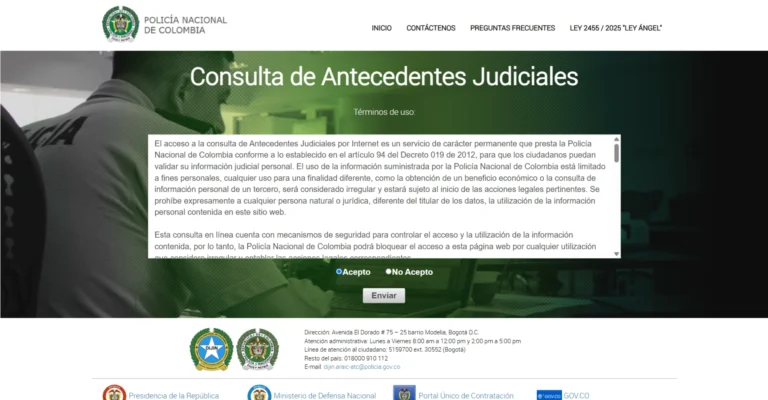 búsqueda de antecedentes penales y anotaciones judiciales